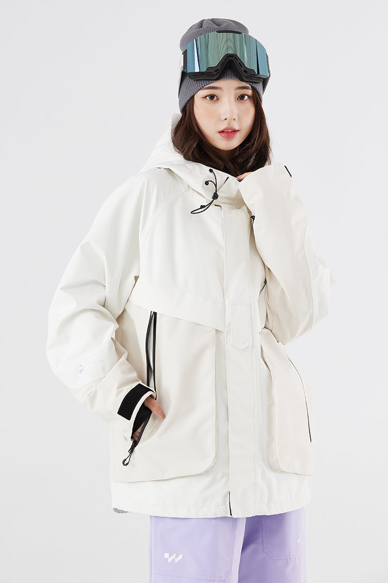 SEED OUTDOOR | WhiteMarine Whale Unisex Snowboard Jacket