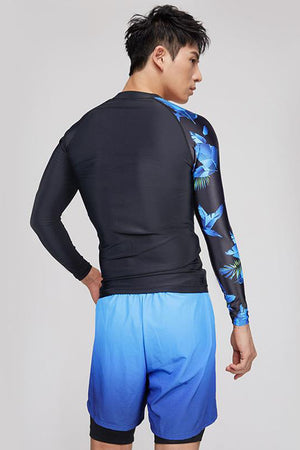 TO SWIM Men's Orchid Sea Long Sleeve Two Piece UPF50+ Rash Guard | SEED OUTDOOR