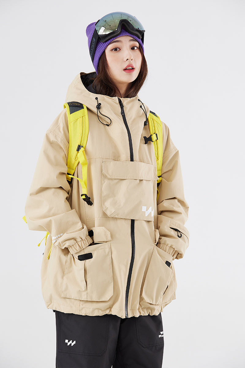 SEED OUTDOOR | WhiteMarine Bass Unisex Snowboarding Jacket