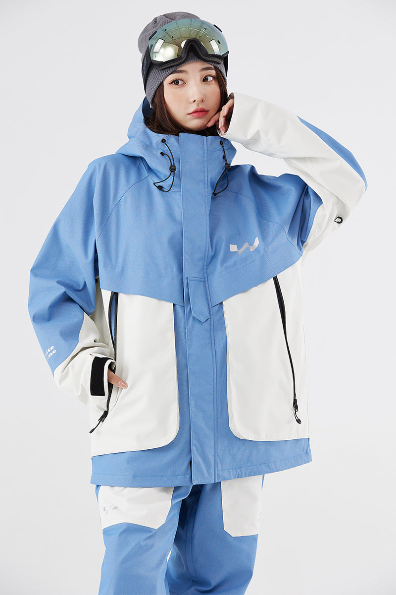 SEED OUTDOOR | WhiteMarine Whale Unisex Snowboard Jacket