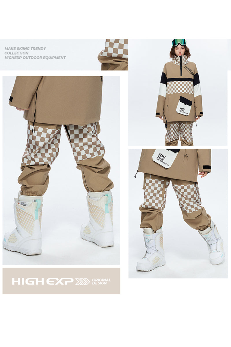 SEED OUTDOOR | HIGH EXPERIENCE Unisex Cloris Checker 2L Snowboarding Pant