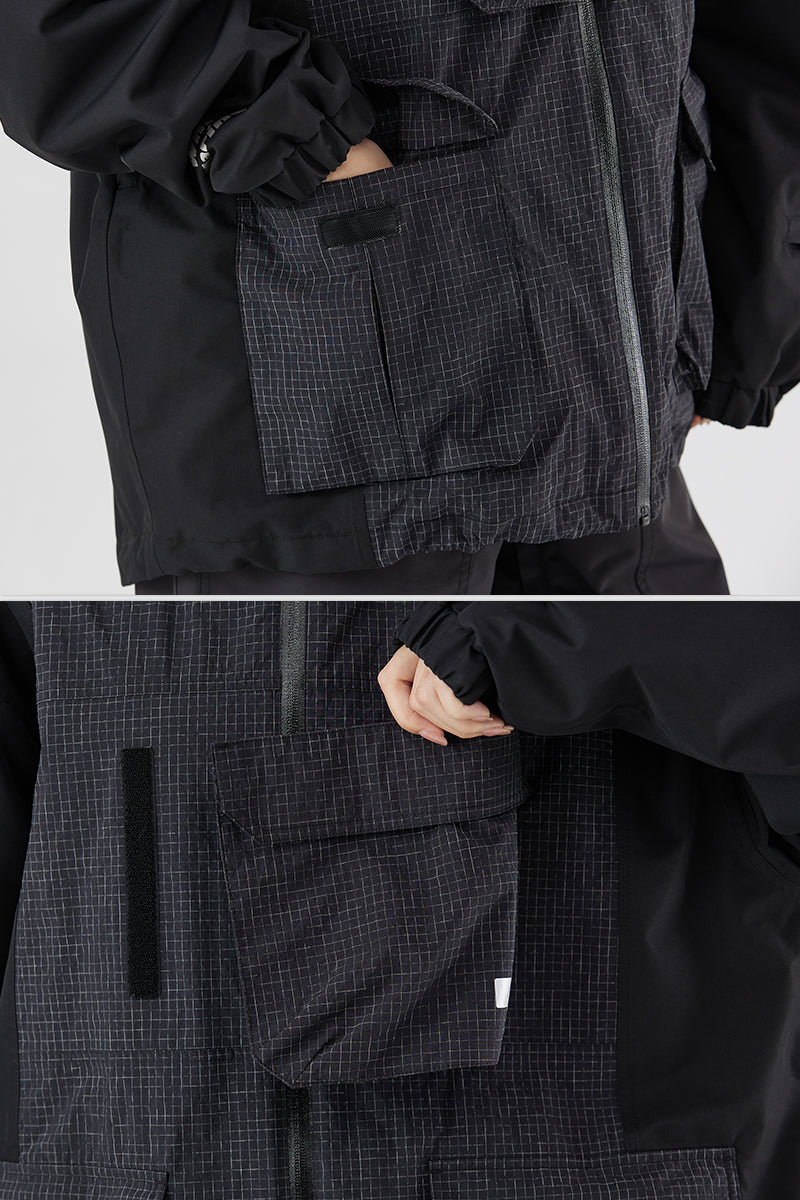 SEED OUTDOOR | WhiteMarine Bass Unisex Snowboarding Jacket