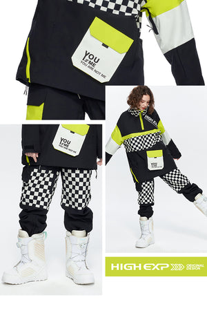 SEED OUTDOOR | HIGH EXPERIENCE Unisex Cloris Checker 2L Snowboarding Pant