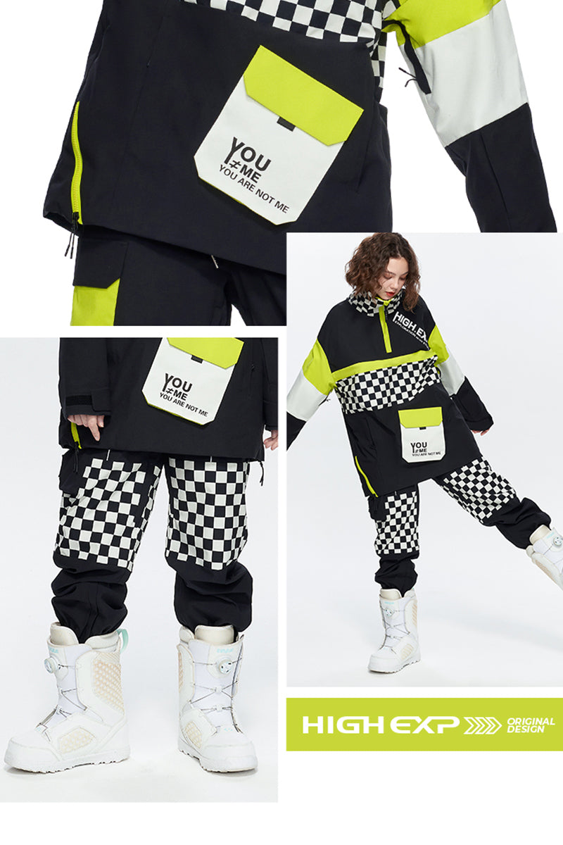 SEED OUTDOOR | HIGH EXPERIENCE Unisex Cloris Checker 2L Snowboarding Pant