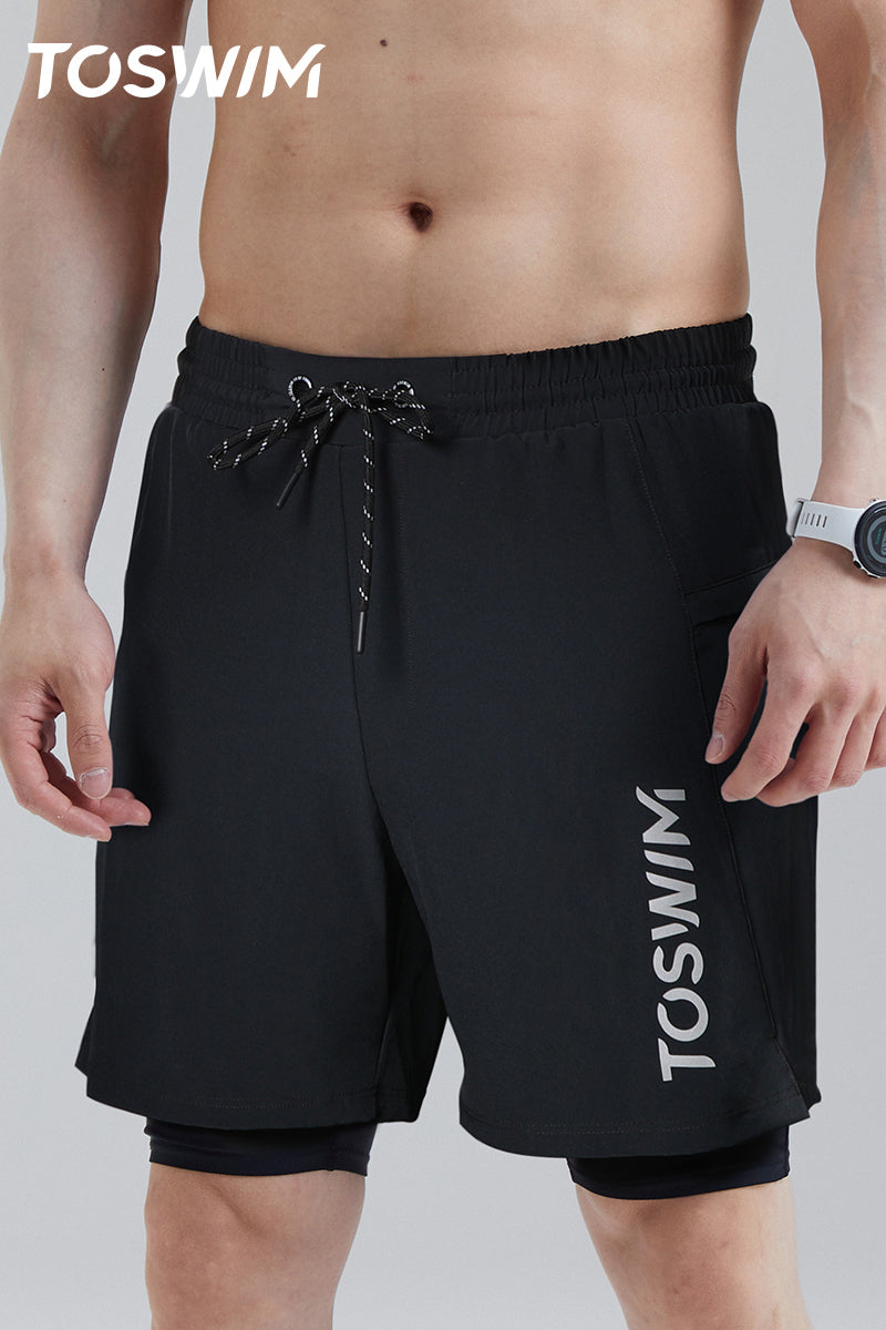 TO SWIM Men's Quiet Black Board Short | SEED OUTDOOR