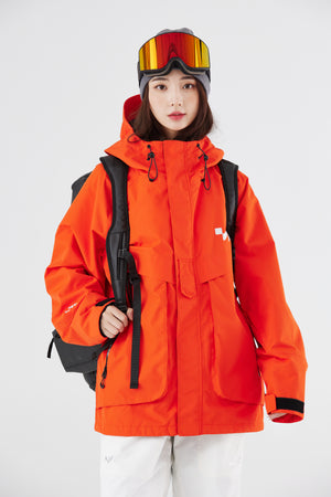 SEED OUTDOOR | WhiteMarine Whale Whisper Unisex Snowboard Jacket