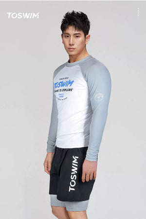 SEED OUTDOOR | TO SWIM Men's Summer Rain Long Sleeve Two Piece UPF50+ Rash Guard