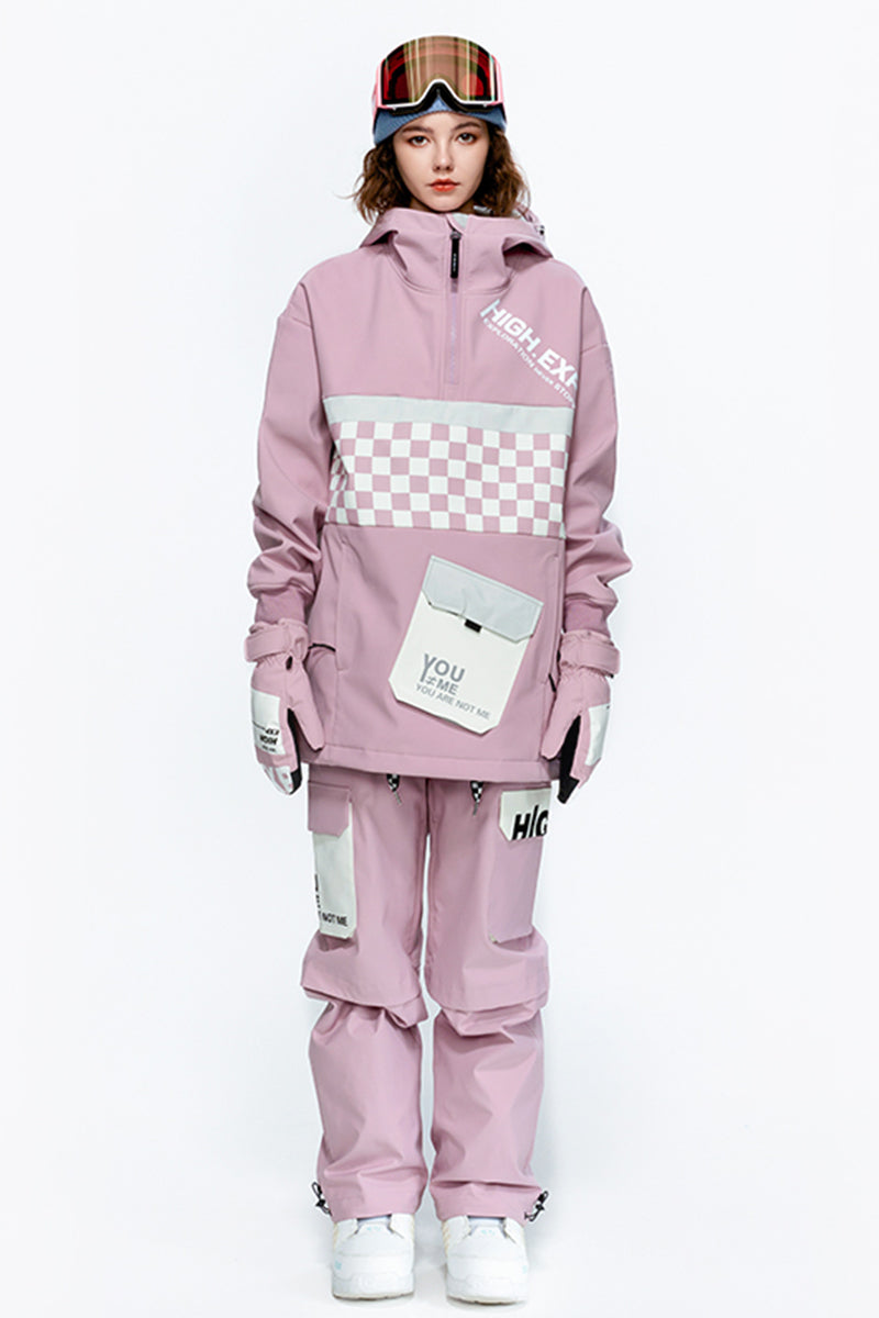 SEED OUTDOOR | HIGH EXPERIENCE Women's Flo Checker snow hoodies