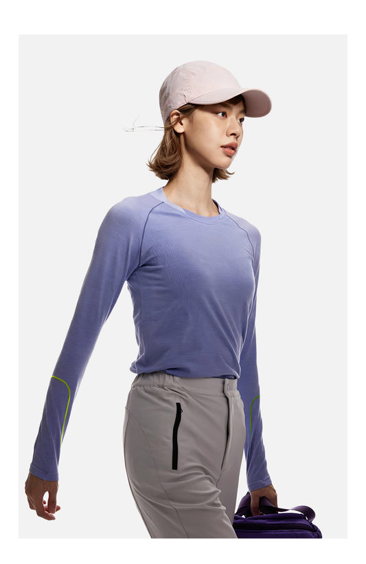 PlayTop Women's Marinol Wool Long Sleeve Shirt
