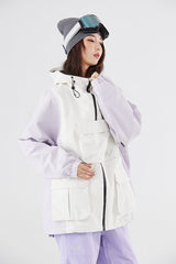 SEED OUTDOOR | WhiteMarine Bass Lilac Frost Unisex Snowboarding Jacket