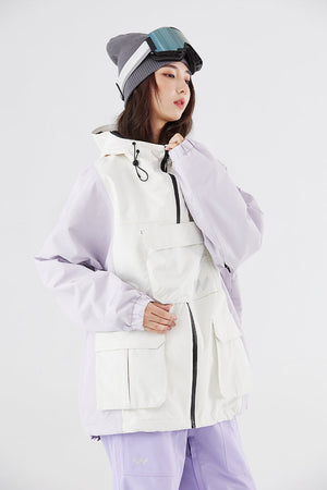 SEED OUTDOOR | WhiteMarine Bass Lilac Frost Unisex Snowboarding Jacket