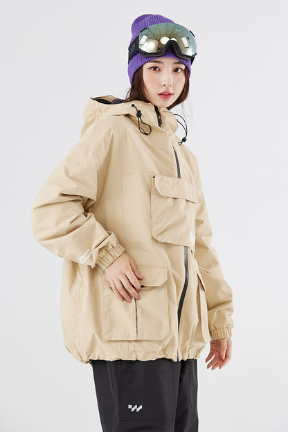 SEED OUTDOOR | WhiteMarine Bass Unisex Snowboarding Jacket