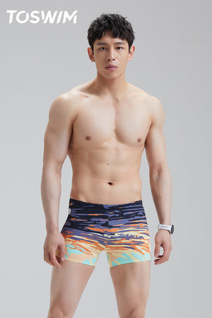 SEED OUTDOOR | TO SWIM Men's Sunset Swimming Trunks