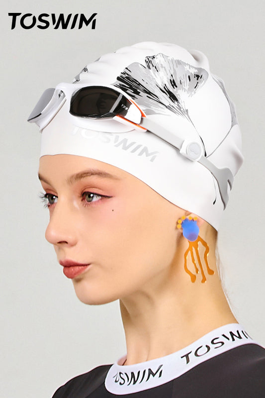 TO SWIM Women's Ginkgo Silicone swimming cap | SEED OUTDOOR